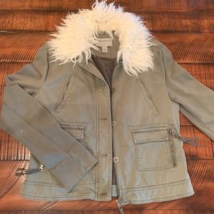 Anthropologie green jacket